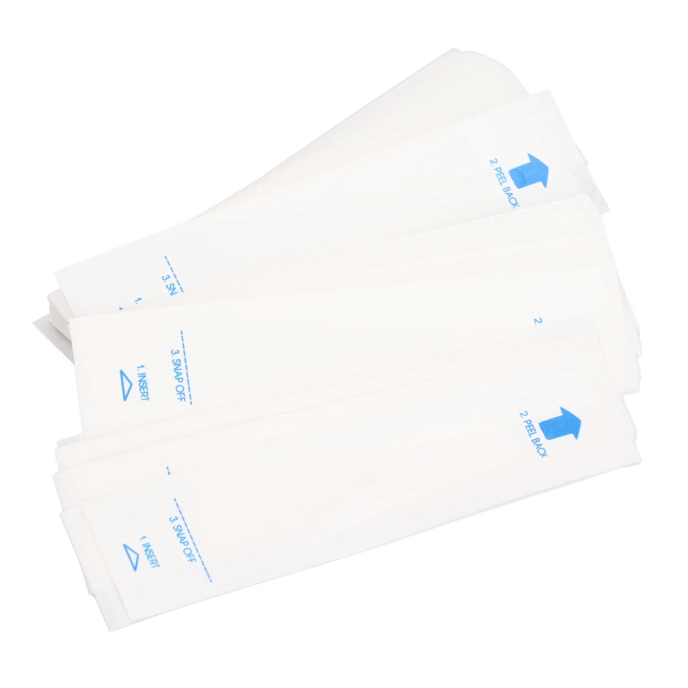 100Pcs Thermometer Probe Covers One Time Use Safe PE Film Paper Thermometer Sleeves for Home Hospital Travel