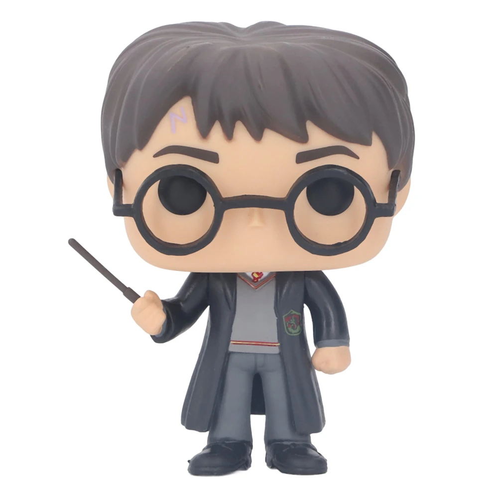 Movie Character Figure Interesting Posture Highly Simulation Model Decoration Toy with Round Glasses Type 01