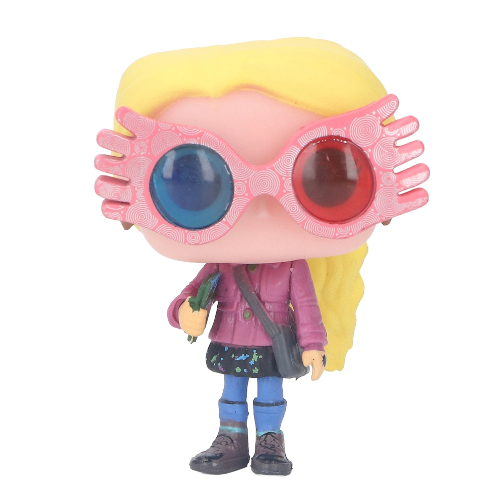 Cartoon Character Action Figure Large Glasses Yellow Hair Exquisite Anime Model Toy