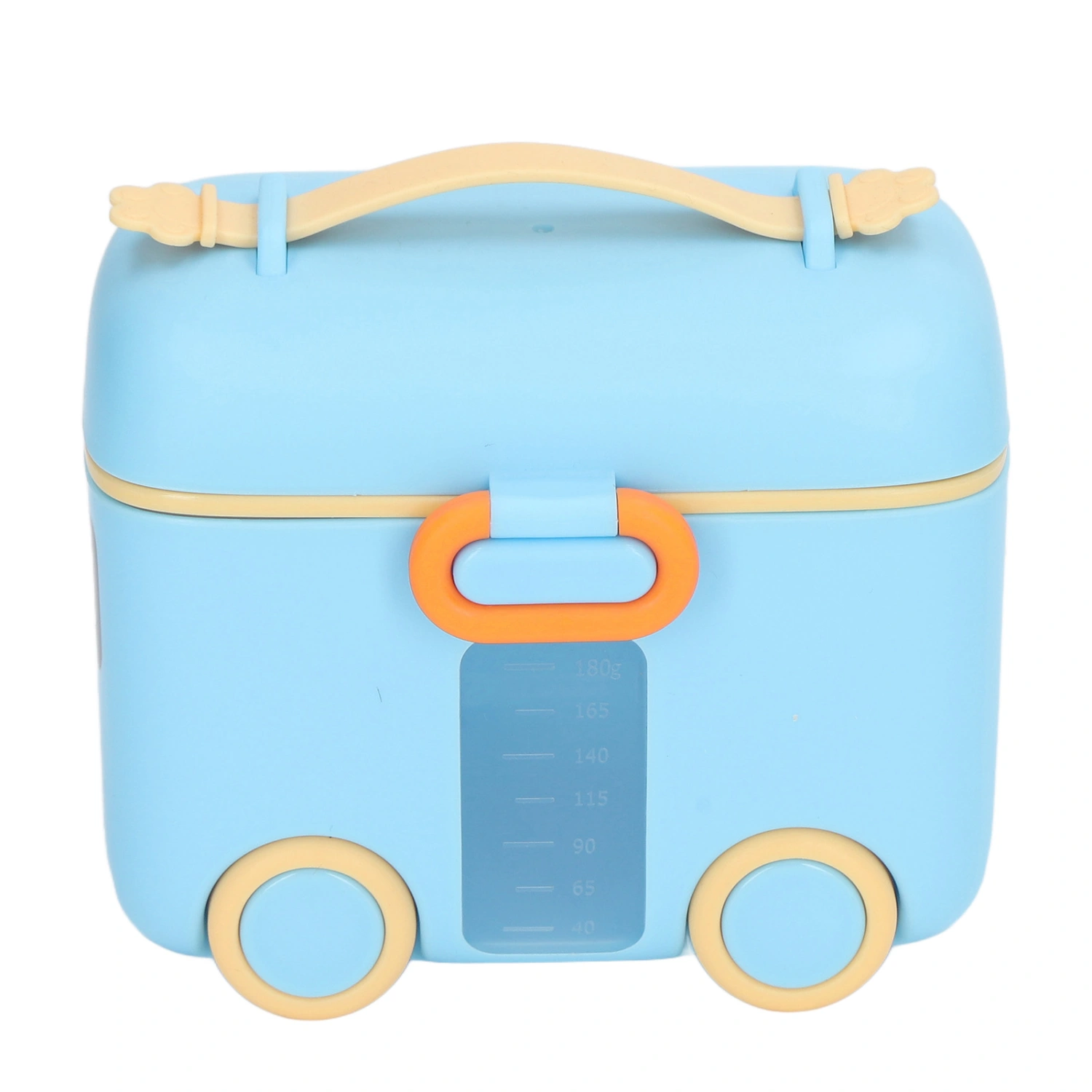 Baby Travel Milk Powder Box Safe Sealing Moist Proof Portable Milk Powder Storage Dispenser with Handle Blue
