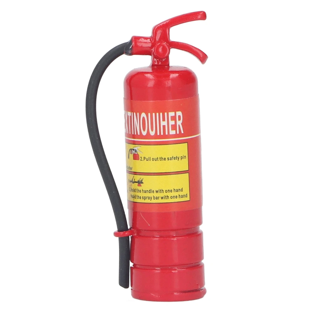 Dollhouse Fire Extinguisher Mininature 1:12 Scale Alloy Model Decorative Accessories L