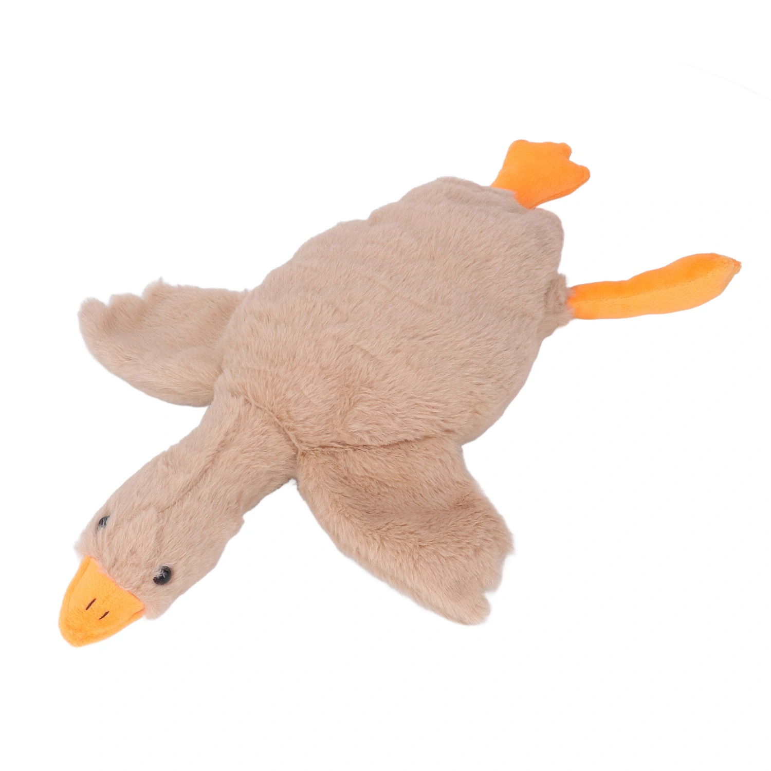 Stuffed Goose Toy Children Adult Cute Soft Plush Animal Toy Throw Pillow Bedroom Decoration for Sofa Brown