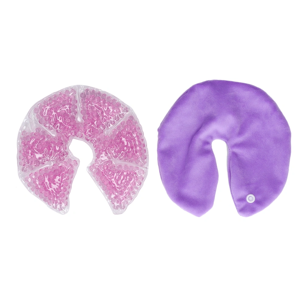 Breast Pack Hot Cold Compress Reduce Swelling Pain Dredge Mammary Gland Breastfeeding Gel Pads Purple