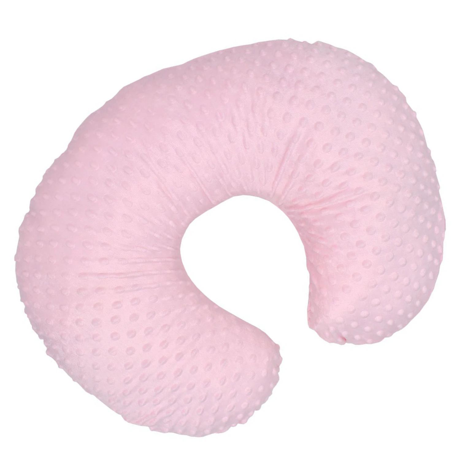 Baby Feeding Pillow Cover Ultra Soft U Shape Comfortable Cleanable Nursing Pillow Cover Pink