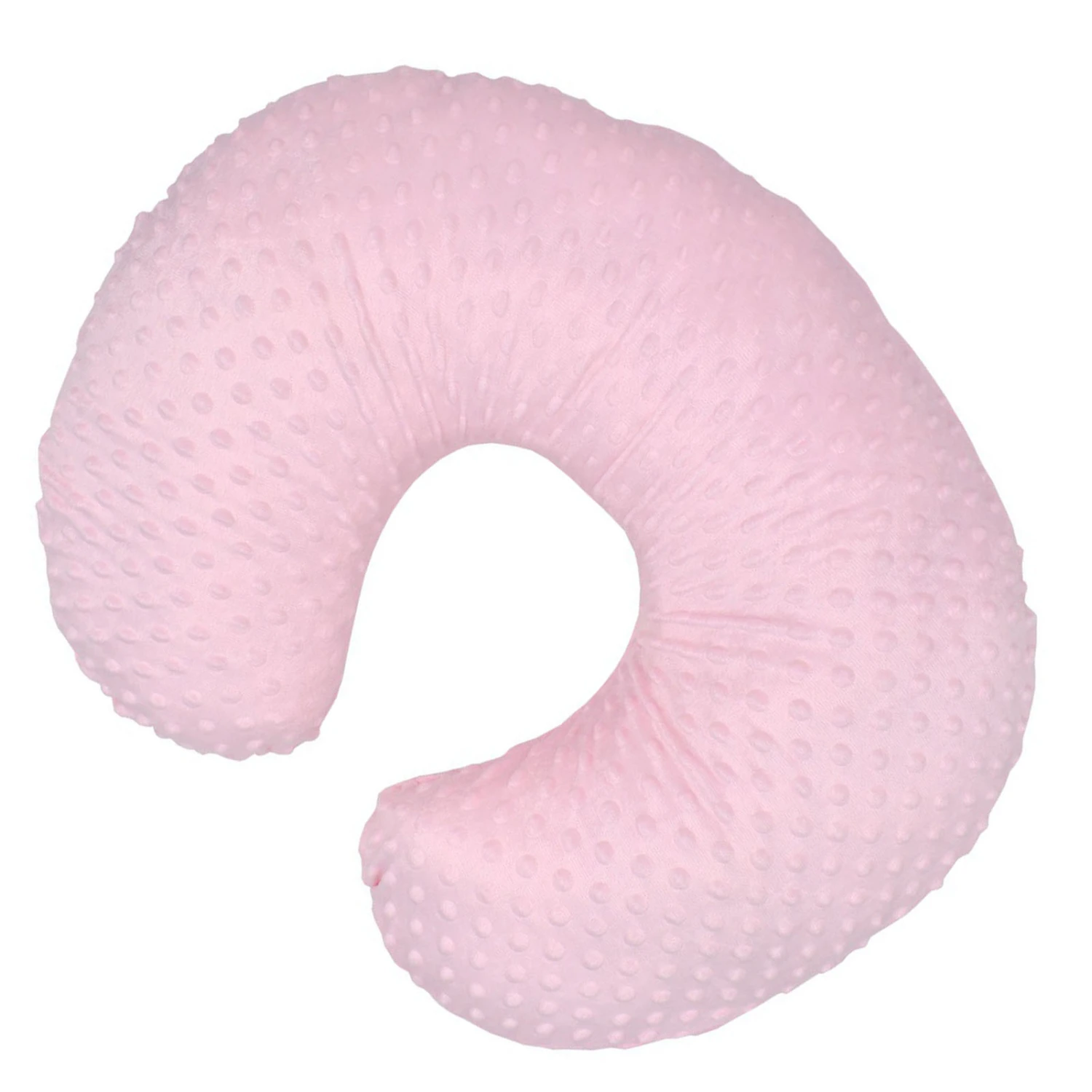 Baby Feeding Pillow Cover Ultra Soft U Shape Comfortable Cleanable Nursing Pillow Cover Pink