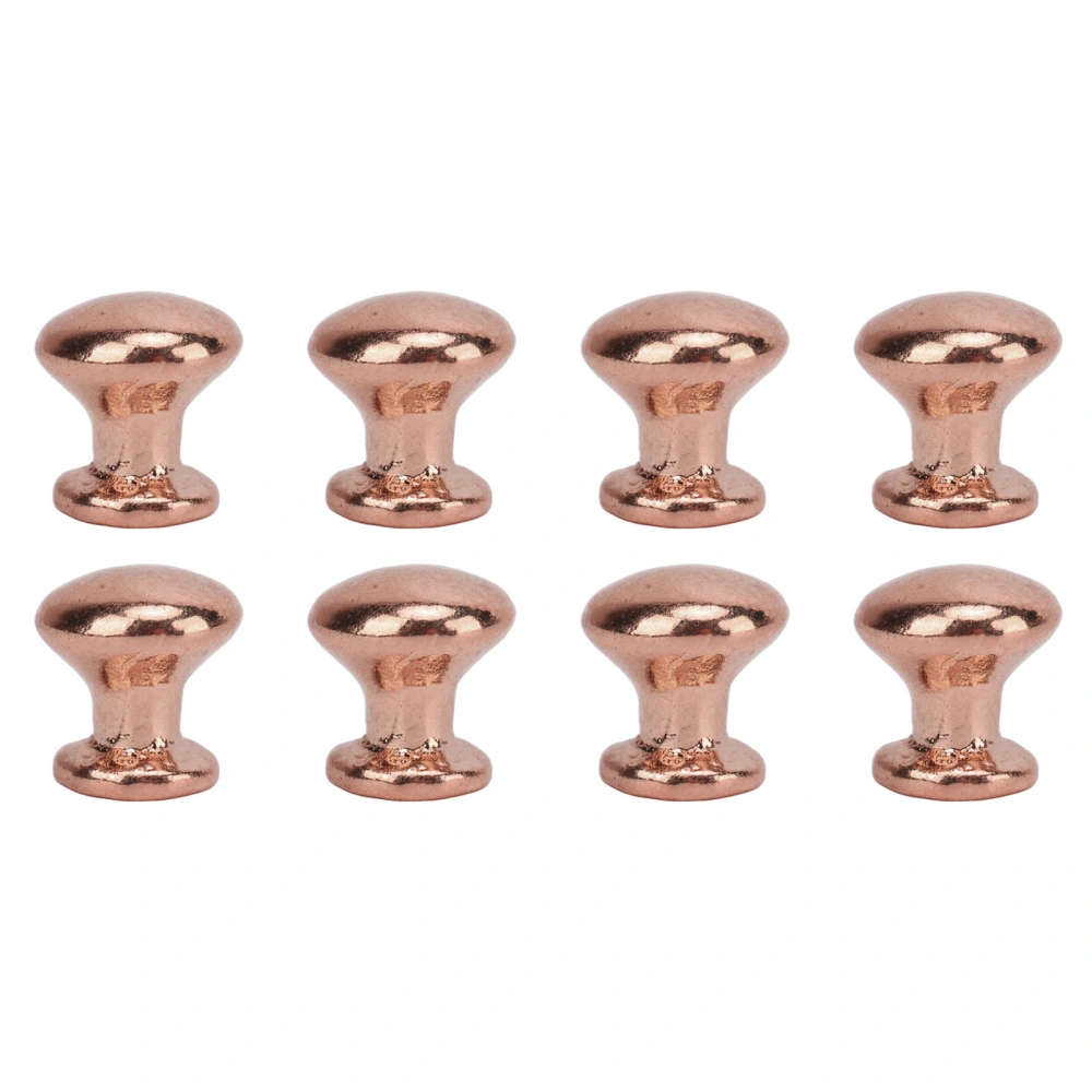 8pcs 1:12 Scale Miniature Round Head Pull Handle Metal Simple Style Dollhouse Door Handle Knobs Purple Bronze