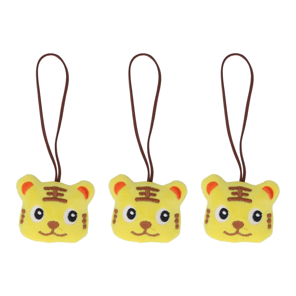 3pcs Keychain Pendant Cartoon Soft Cute Name Tag Decoration Accessories Keychain Pendant for Children Type E 2.4in