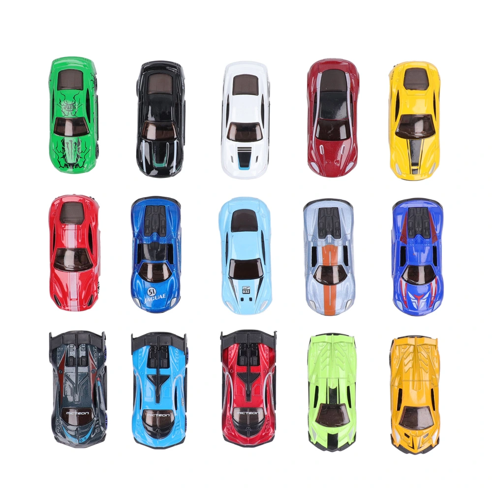 15pcs Diecast Racing Cars Toys Lightweight Educational Play Alloy Diecast Racing Car for Child