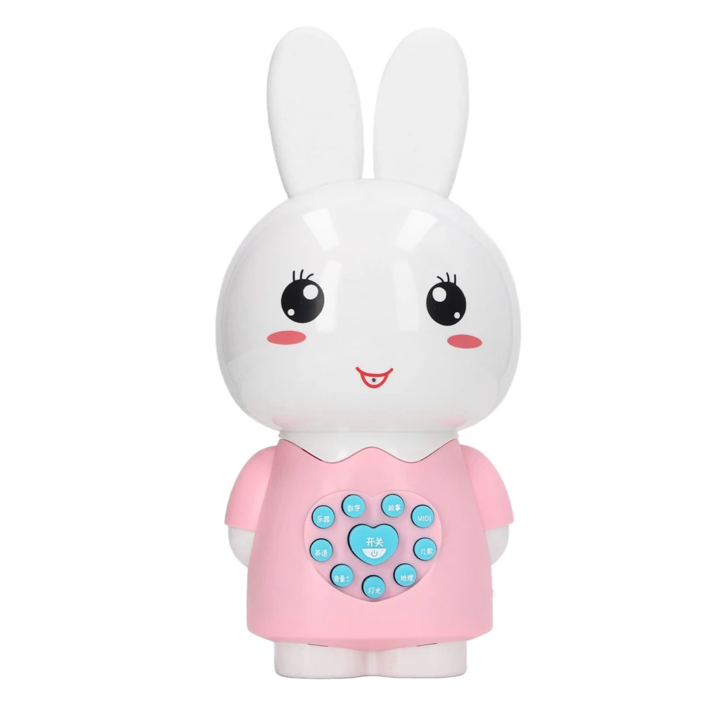 Bunny Musical Learning Toy Early Educational Light Electronic Musical Learning Bunny for Infant Pink