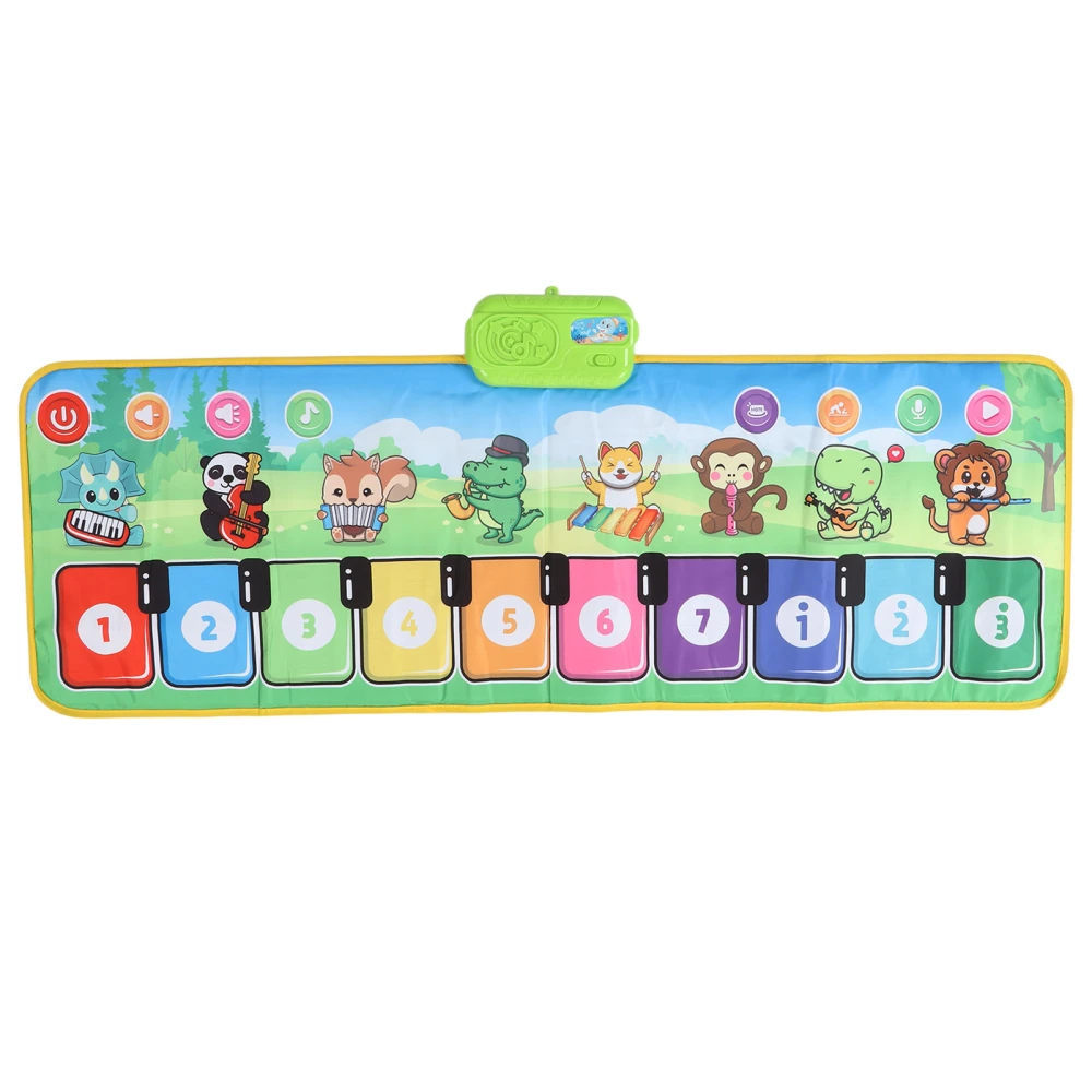 Kids Musical Mat Educational Folding Portable Toddlers Music Floor Keyboard Blanket Musical Piano Mat Toy