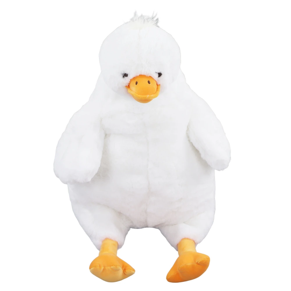 White Duck Stuffed Toy Fuzzy Cute Relieve Stress Decoration Duck Plush Anime Doll for Car