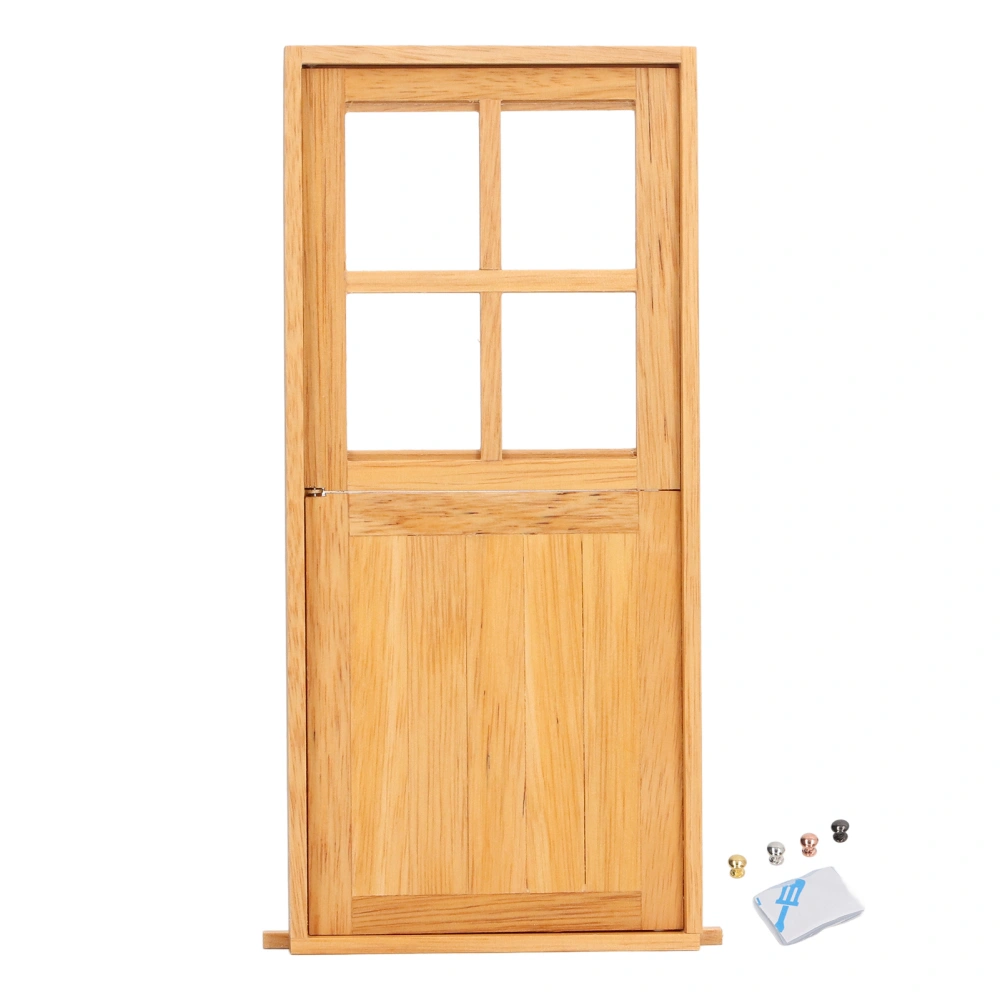 1:12 Dollhouse Miniature Furniture Wooden Doors Unpaint Simulation Mini Furniture Door for Doll Home Decoration