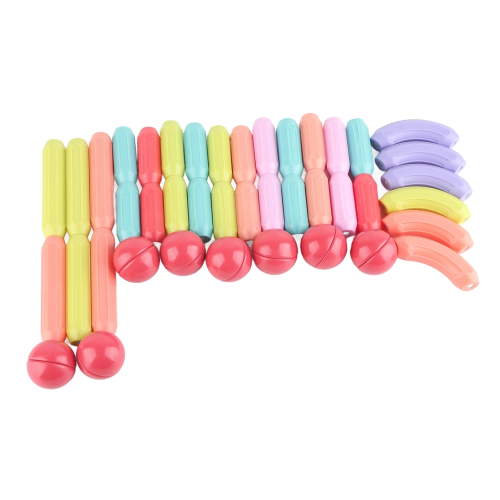 42pcs Magnetic Building Sticks Colorful Develop Coordination Freely Assemble Magnet Educational Toy