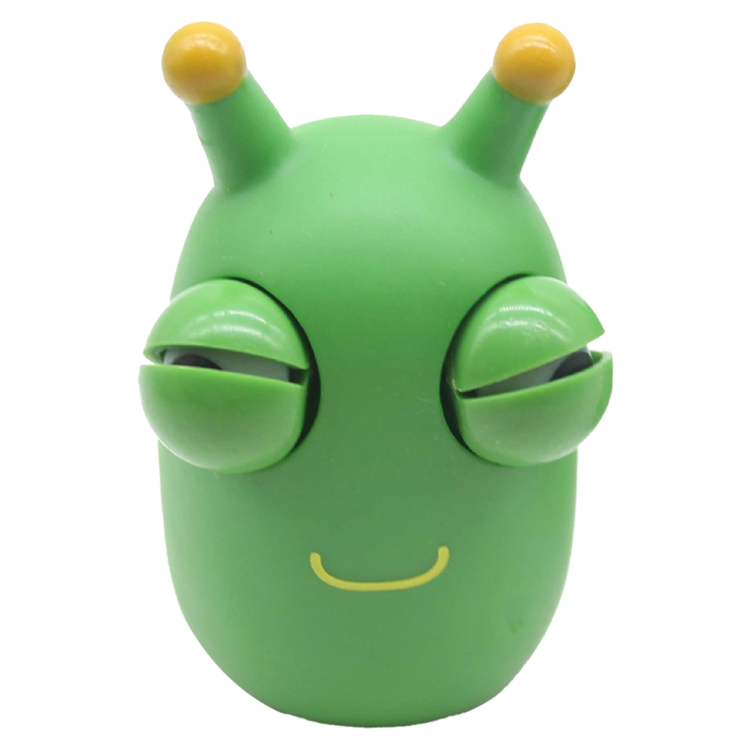 Squeeze Toy Cabbageworm Shaped Eyes Opening Stress Anxiety Relive Worm Pinch Sensory Toy
