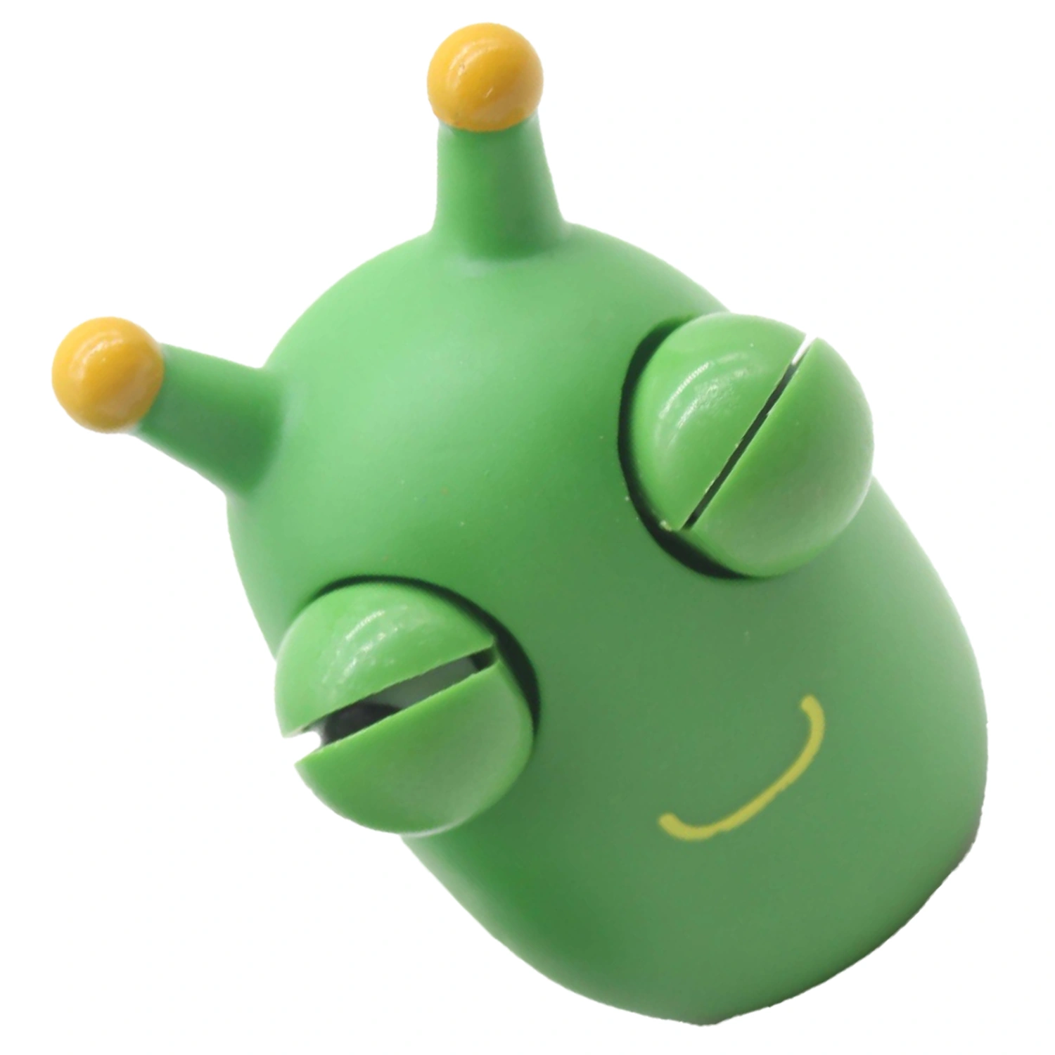 Squeeze Toy Cabbageworm Shaped Eyes Opening Stress Anxiety Relive Worm Pinch Sensory Toy