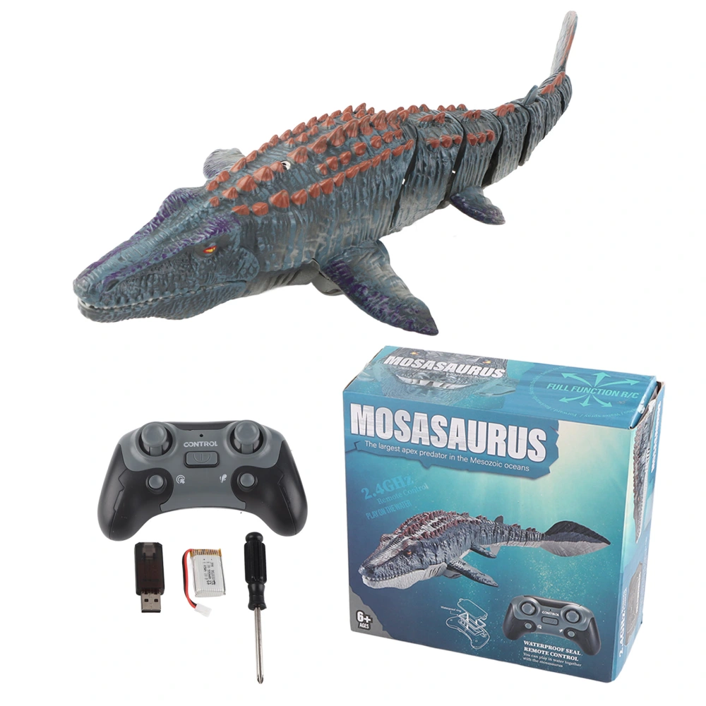 2.4g Wireless Charging Remote Control Simulation Dinosaur Squirting Shark Swinging Mosasaur