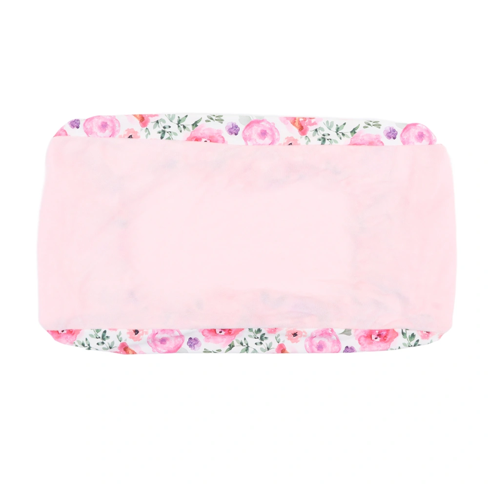 Changing Pad Cover Soft Skin Friendly Stylish Printing Removable Diaper Change Table Sheets for Babies Infants Rose Red Flowers, Pink Plush