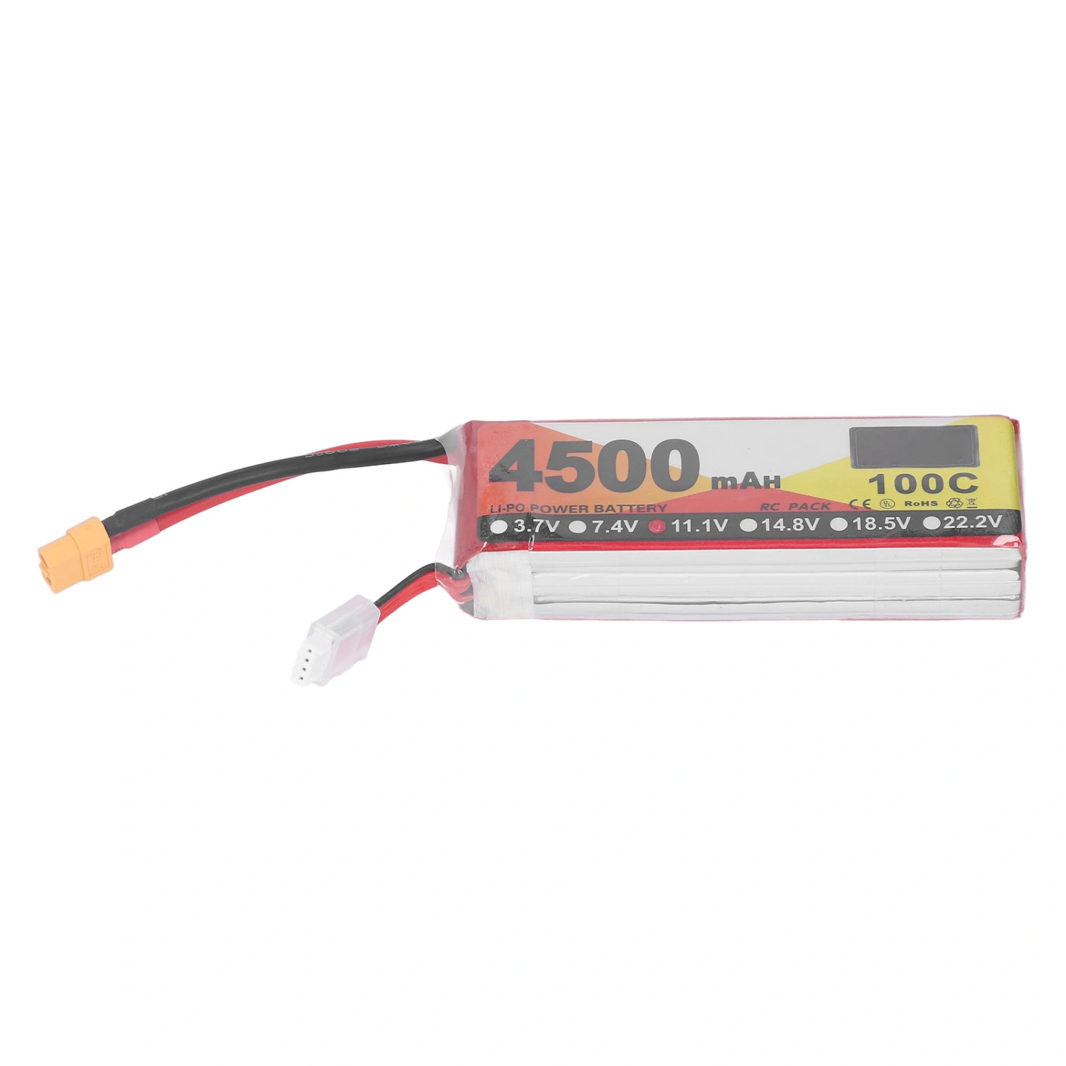 RC Lipo Battery 4500mAh 11.1V 100C 3S Remote Control Vehicles Power Battery with XT60 Plug