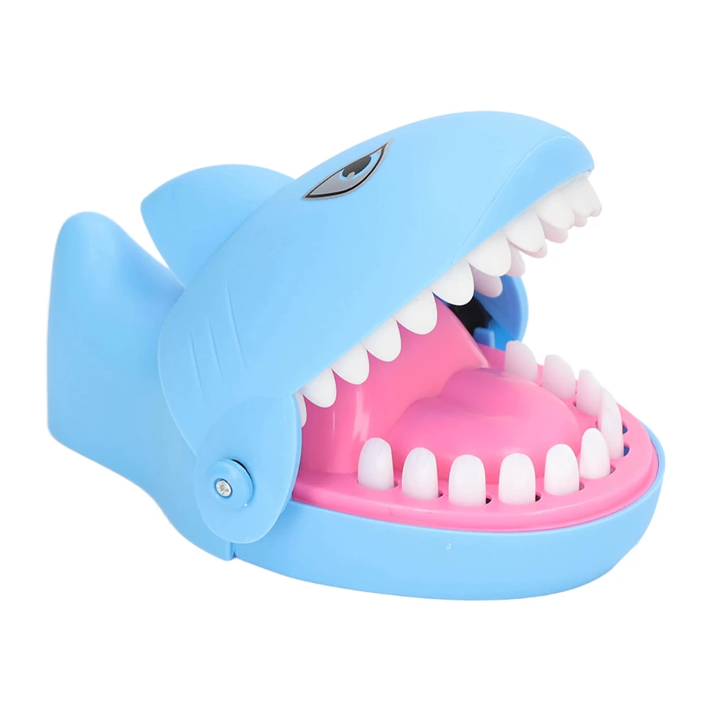 Shark Dentist Teeth Toys Stress Relieving Parent Child Interactive Shark Biting Finger Game for Kids and Friends Blue