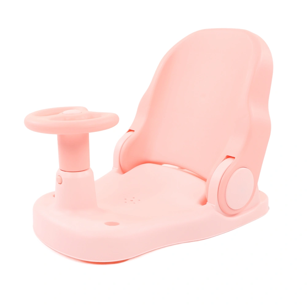 Baby Bath Seat Slip Resistant Adjustable Safety Baby Bathtub Shower Chair for Infant Toddler Pink