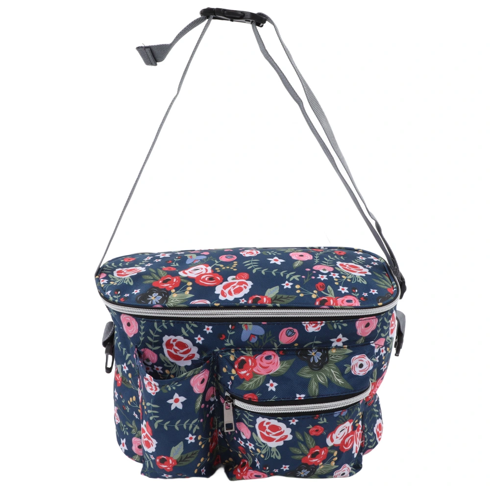 Travel Mommy Bag Large Capacity Multi Functional Hanging Mommy Bag for Outdoor Party Flower