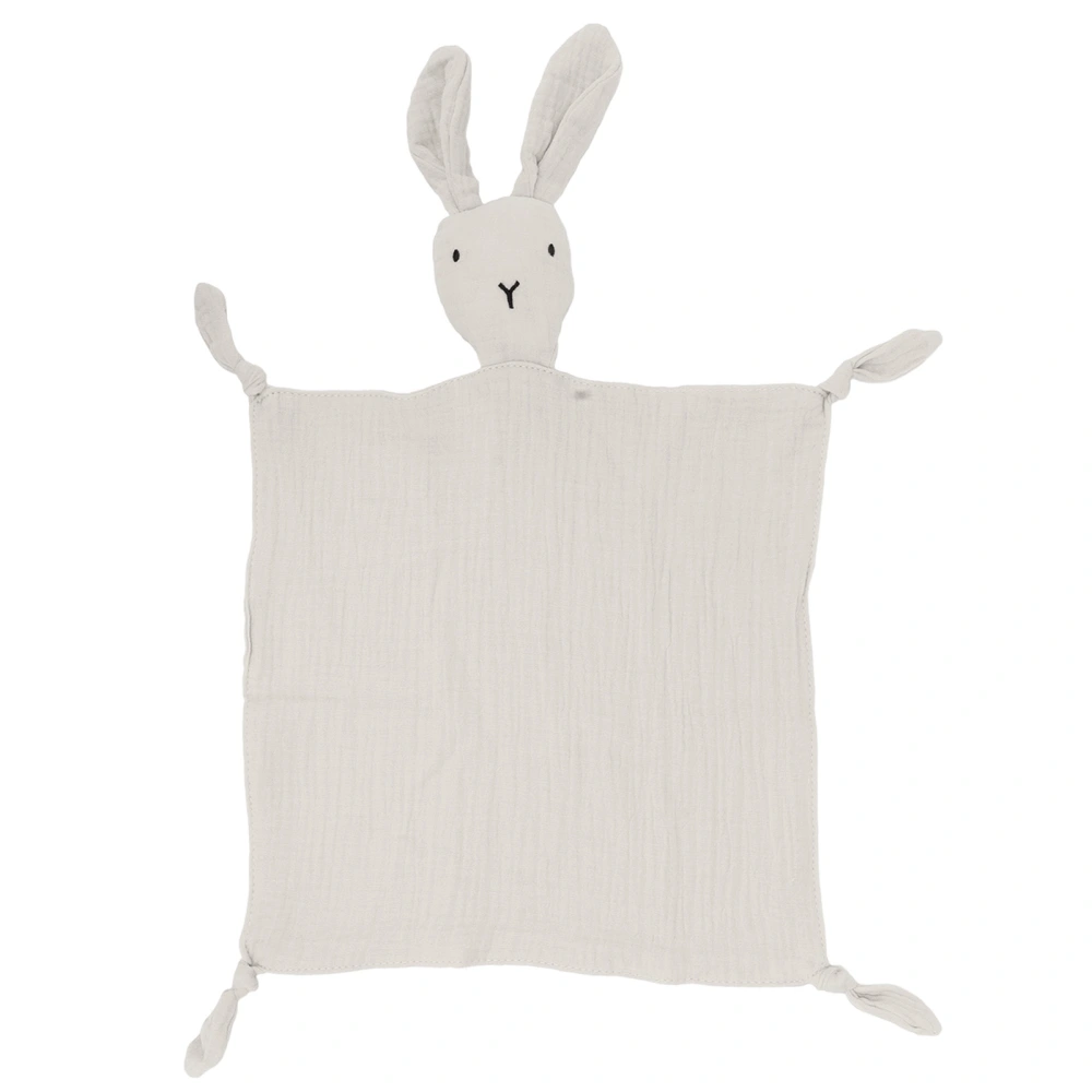 Baby Security Blanket Soft Cotton Bunny Lovely Adorable Baby Comfort Blanket for Sleeping Beige