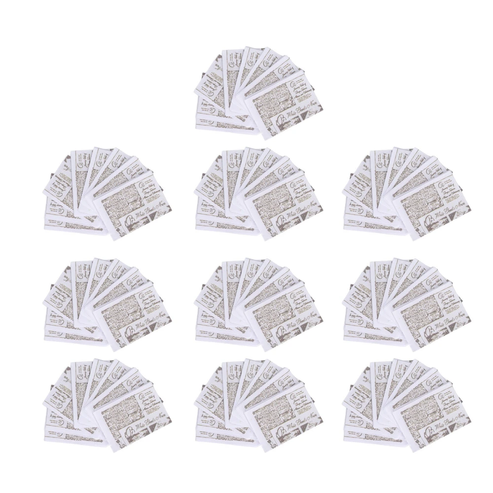 10PCS 1/12 1/6 Miniature Newspaper Lifelike Vivid Crafted Mini Handmade Doll House Study Accessory