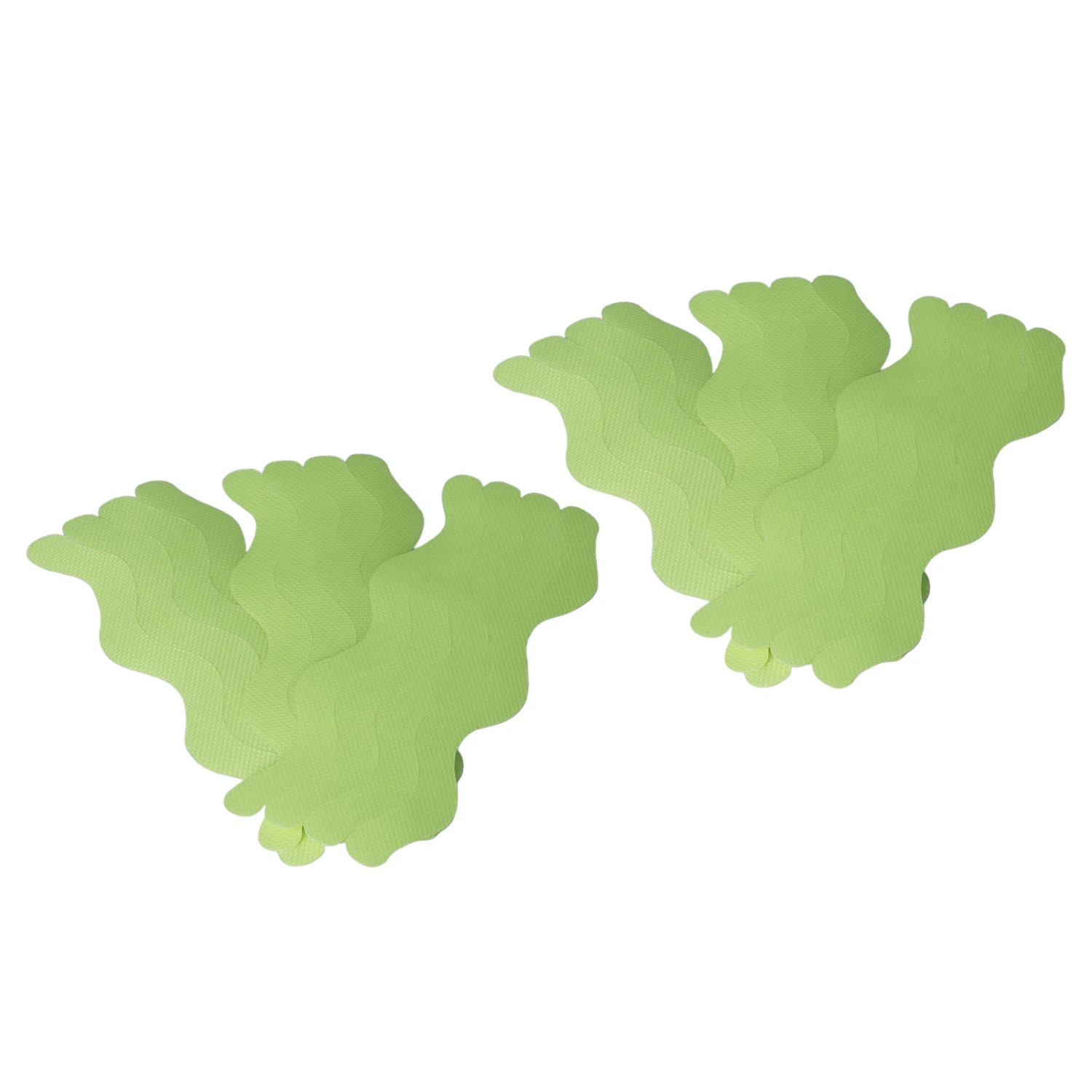 S Type Glow Steps Pad Self Adhesive Prevent Slipping Glow in Dark Safe Luminous Stair Tape for Bathroom Home 24 Strip Glow Green