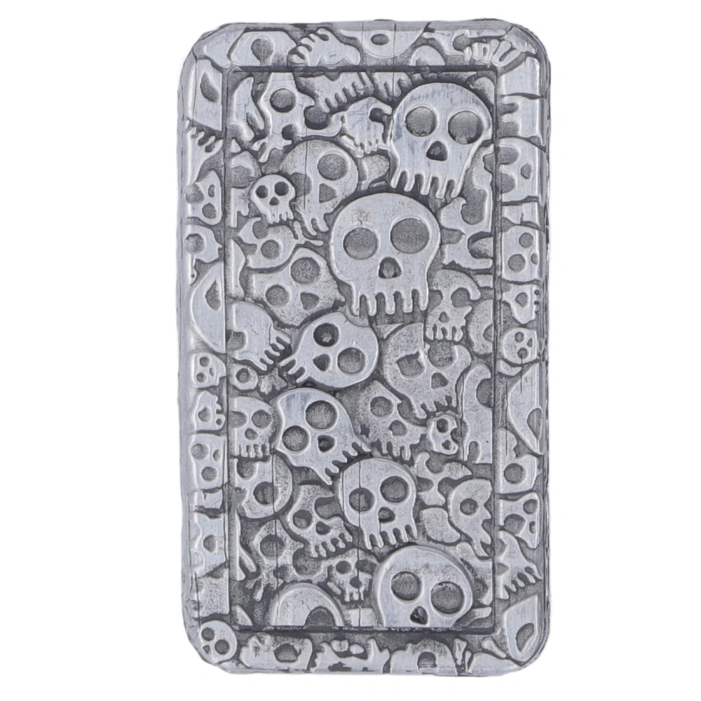 Skull Pattern Magnetic Slider Toy Adult Metal ADHD Autism Anxiety Stress Relief Push Slider Sensory Toy