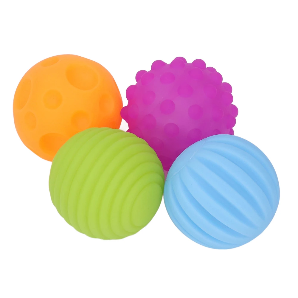 Baby Textured Sensory Balls Massage Ball BPA Free Educational Interactive Squeaky Multicolor Child Touch Hand Ball Toy