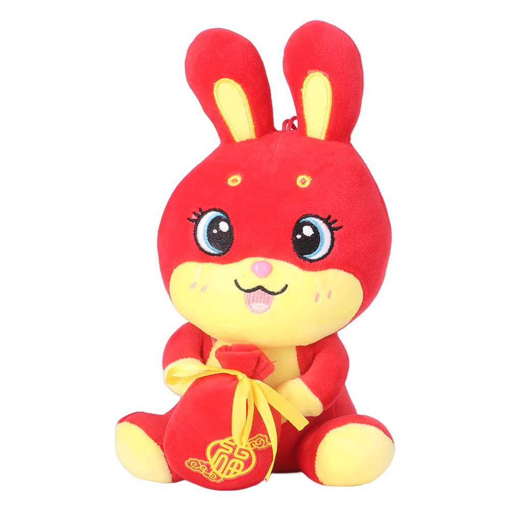 Rabbit Plush Toy Chinese New Year Cute Soft Comfortable Rabbit Mascot Doll Stuffed Plush Toys Type 5