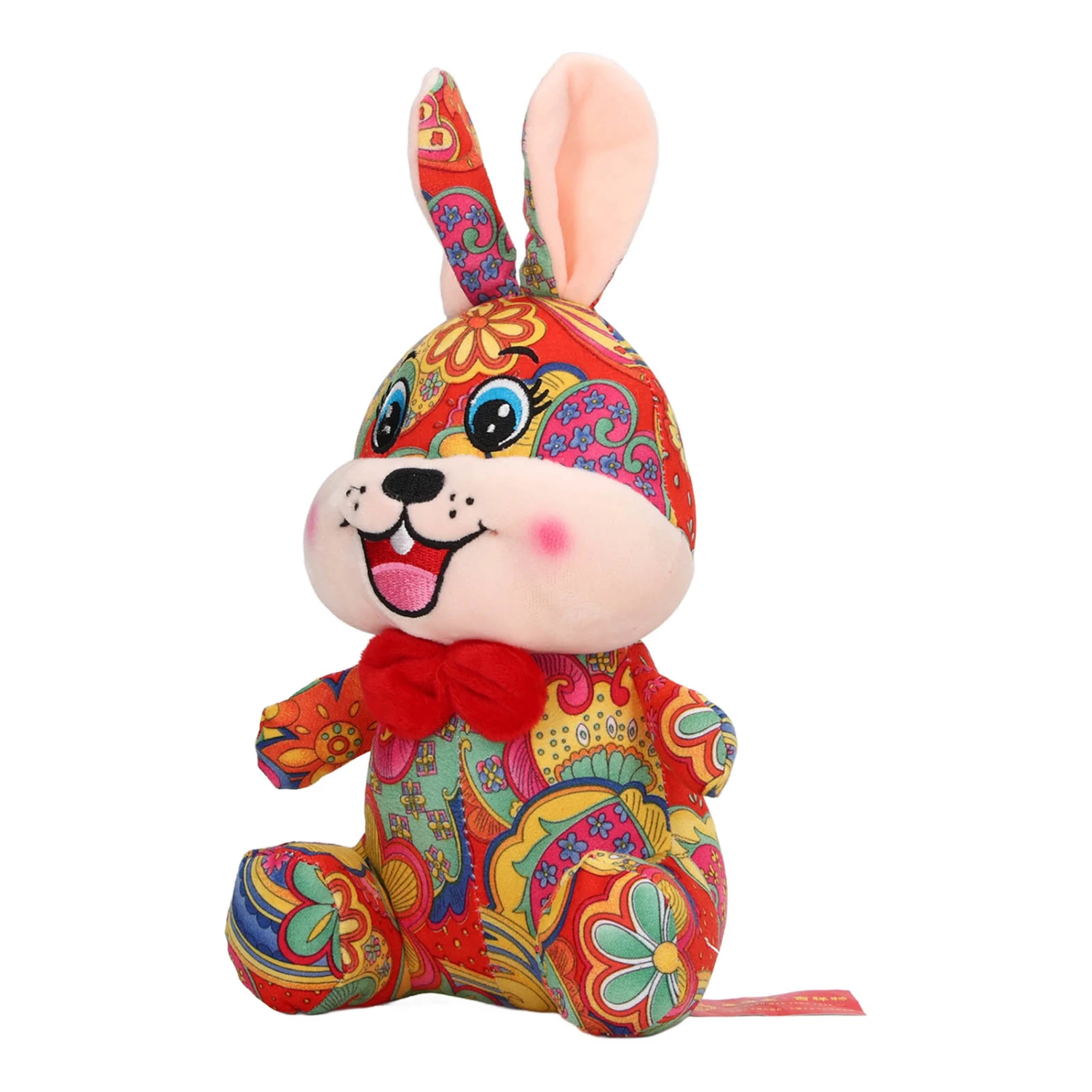 Soft Plush Bunny Toy Exquisite Cute New Year Stuffed Animal Toy Doll Home Decoration for Children Adult Bunny 7.9in