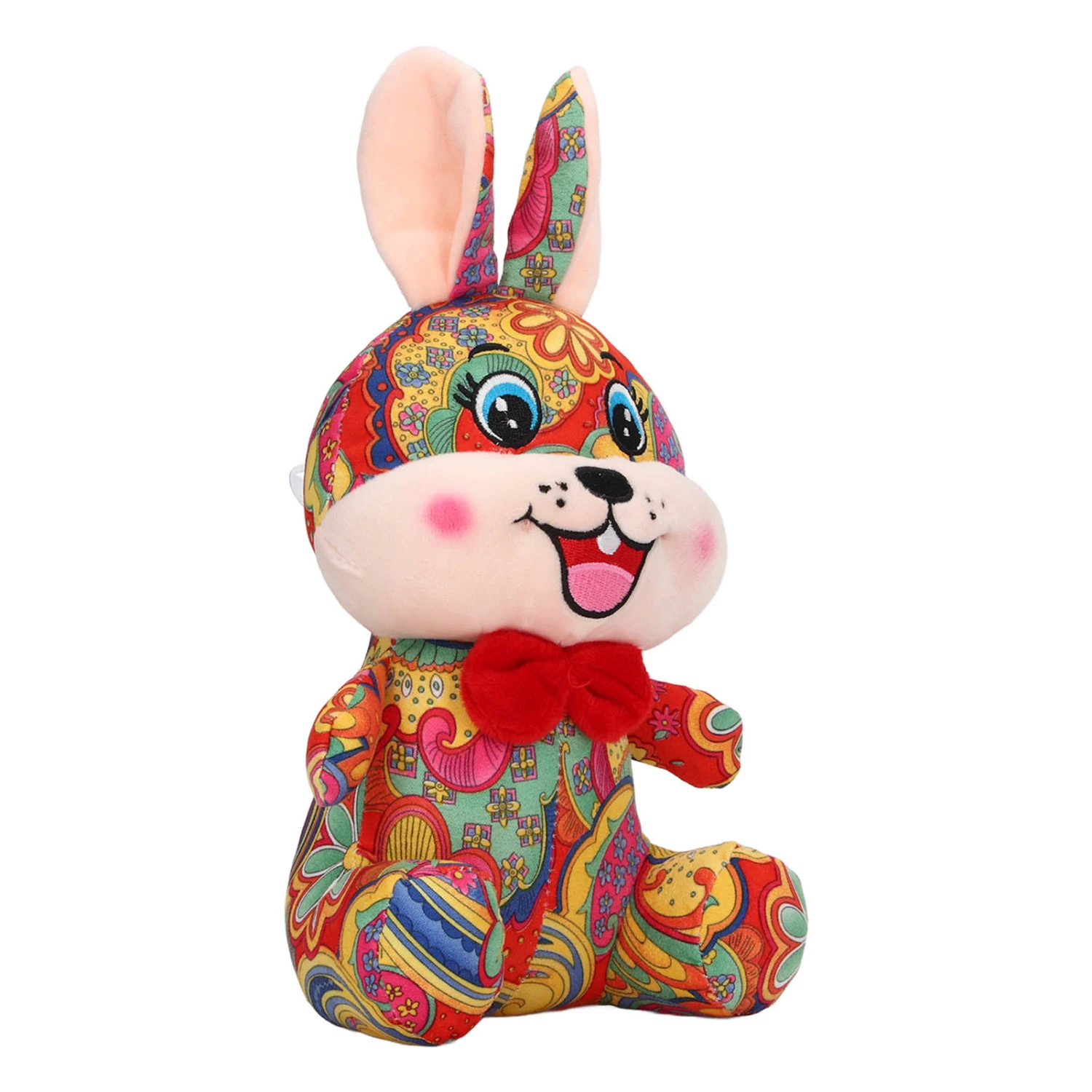 Soft Plush Bunny Toy Exquisite Cute New Year Stuffed Animal Toy Doll Home Decoration for Children Adult Bunny 7.9in