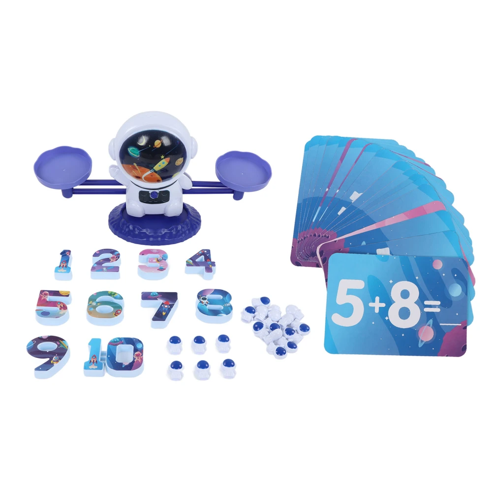 Kids Balance Scale Toy Math Learning Logical Thinking Educational Weights Balance Game Toy Blue