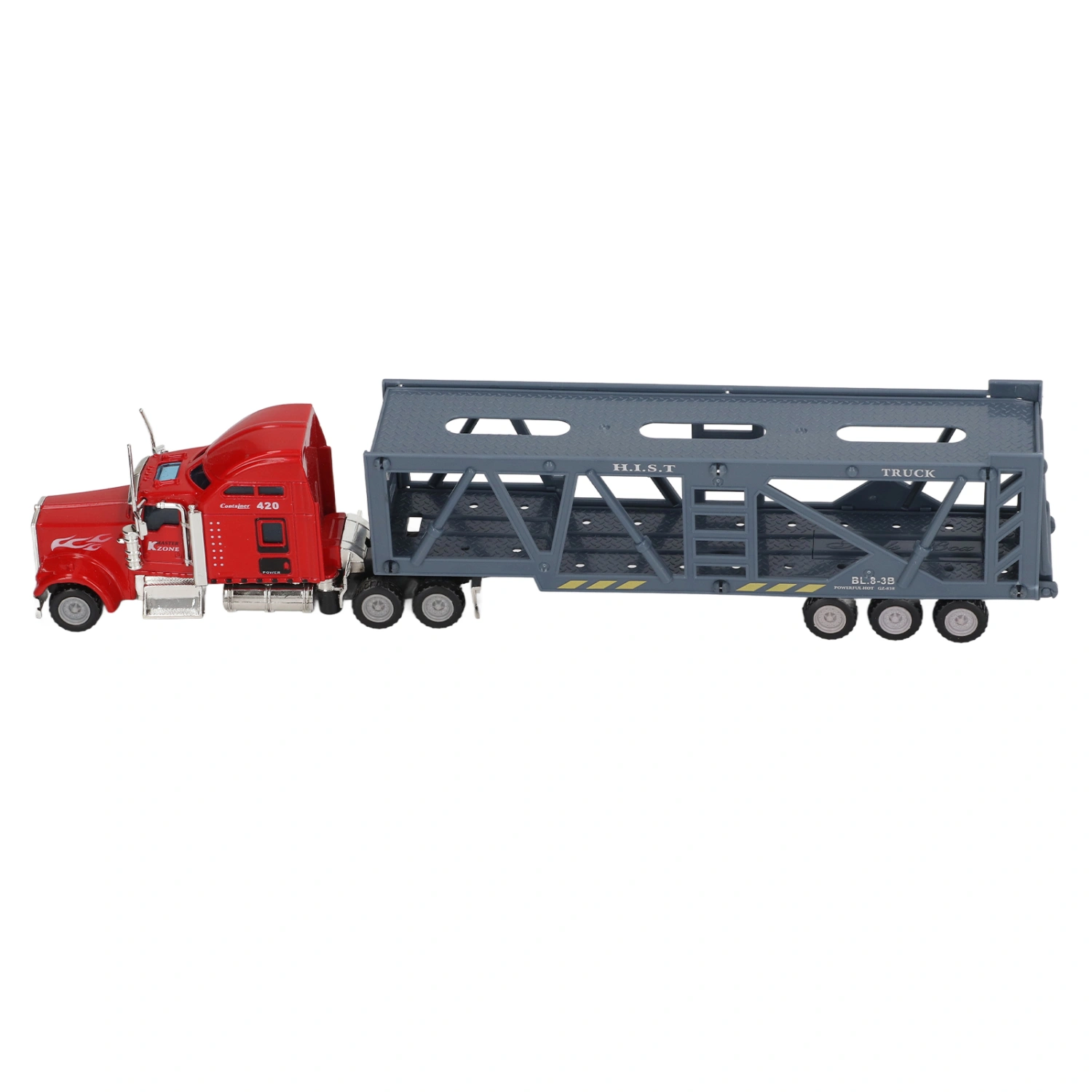 RC Container Truck 1/65 Realistic Interactive Alloy Semi Trailer Truck Toy for Kids Children