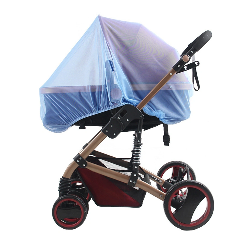 Stroller Bug Net Universal Soft Comfortable Breathable Thickened Baby Stroller Full Covered Bug Net Blue