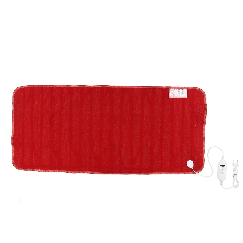 Electric Heating Pad 145x65cm Red Synthetic Fiber Soft Comfortable Household Electric Heating Pad EU Plug 220V