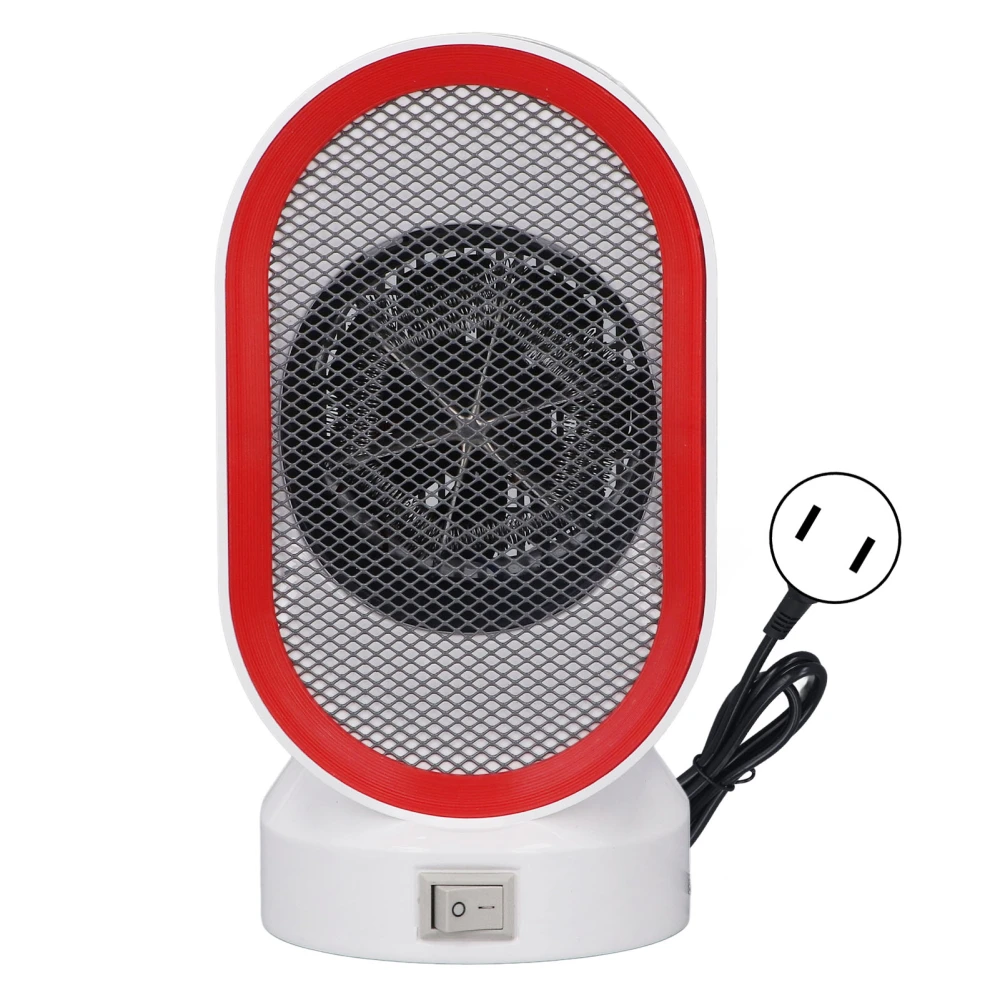 Space Heater 400W Plug and Play Mini Portable Indoor Electric Heaters Fan for Home Office Dormitory Red US Plug 110V