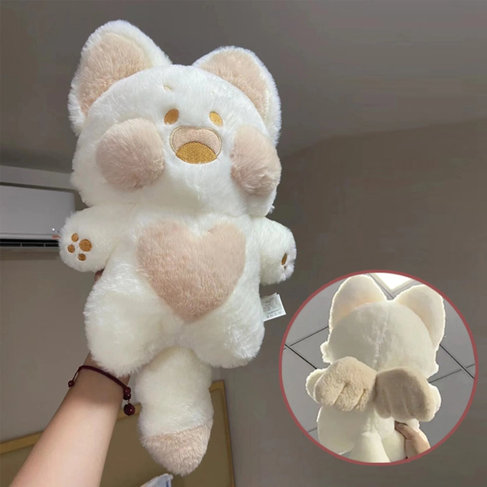 DuDu Cat Plush Doll Cute Cartoon PP Cotton Stuffed Soft Cat Doll for Girlfriend Kids Little Angel 40cm/15.7in (Approx. 0.3kg/0.7lb)