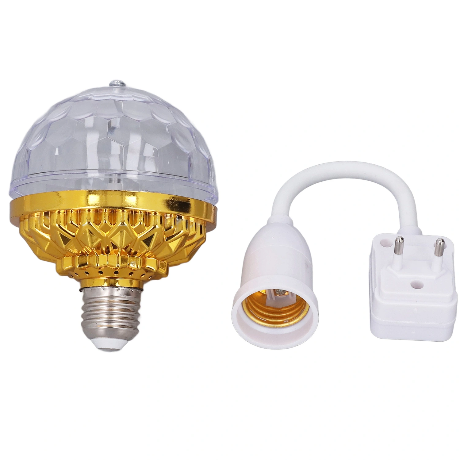 Colorful LED Rotating Ball Light 6W Metal Party Lights Ball with Universal Socket for Karaoke Wedding Ceremony EU Plug 220V