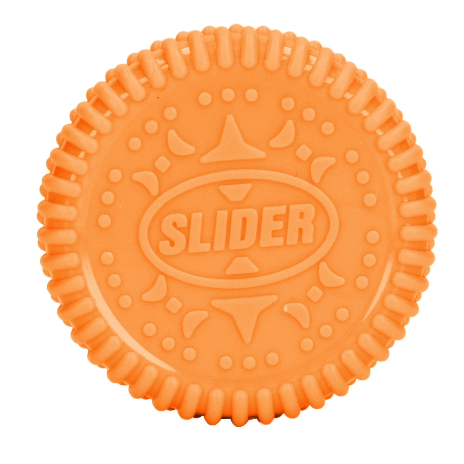 Fingertip Slider Toys Biscuits Shaped Relieve Stress Anxiety Magnetic Push Slider Toy Orange