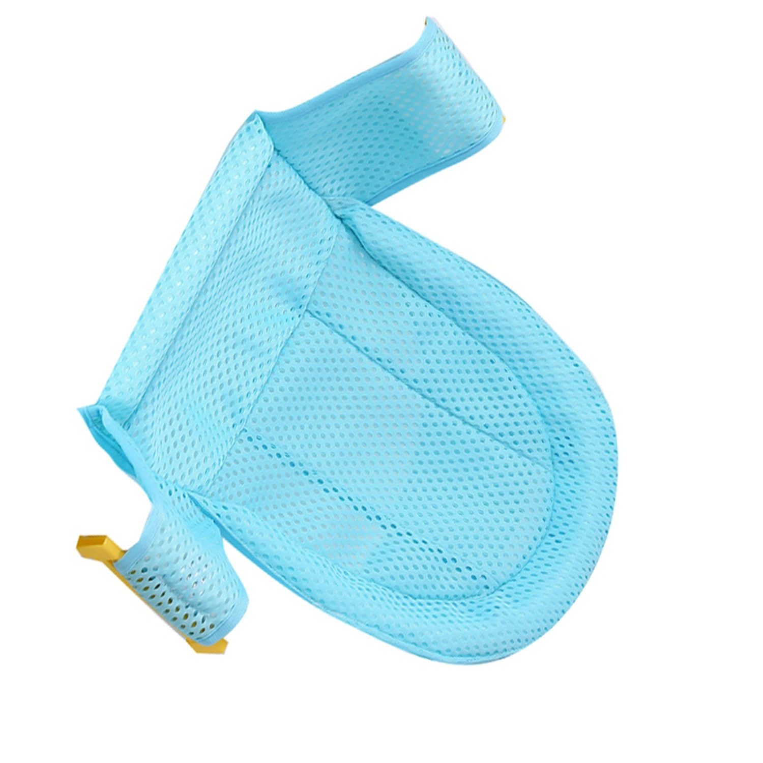 Baby Bath Seat Support Breathable Adjustable Strap Non Slip Newborn Bath Seat Net Blue