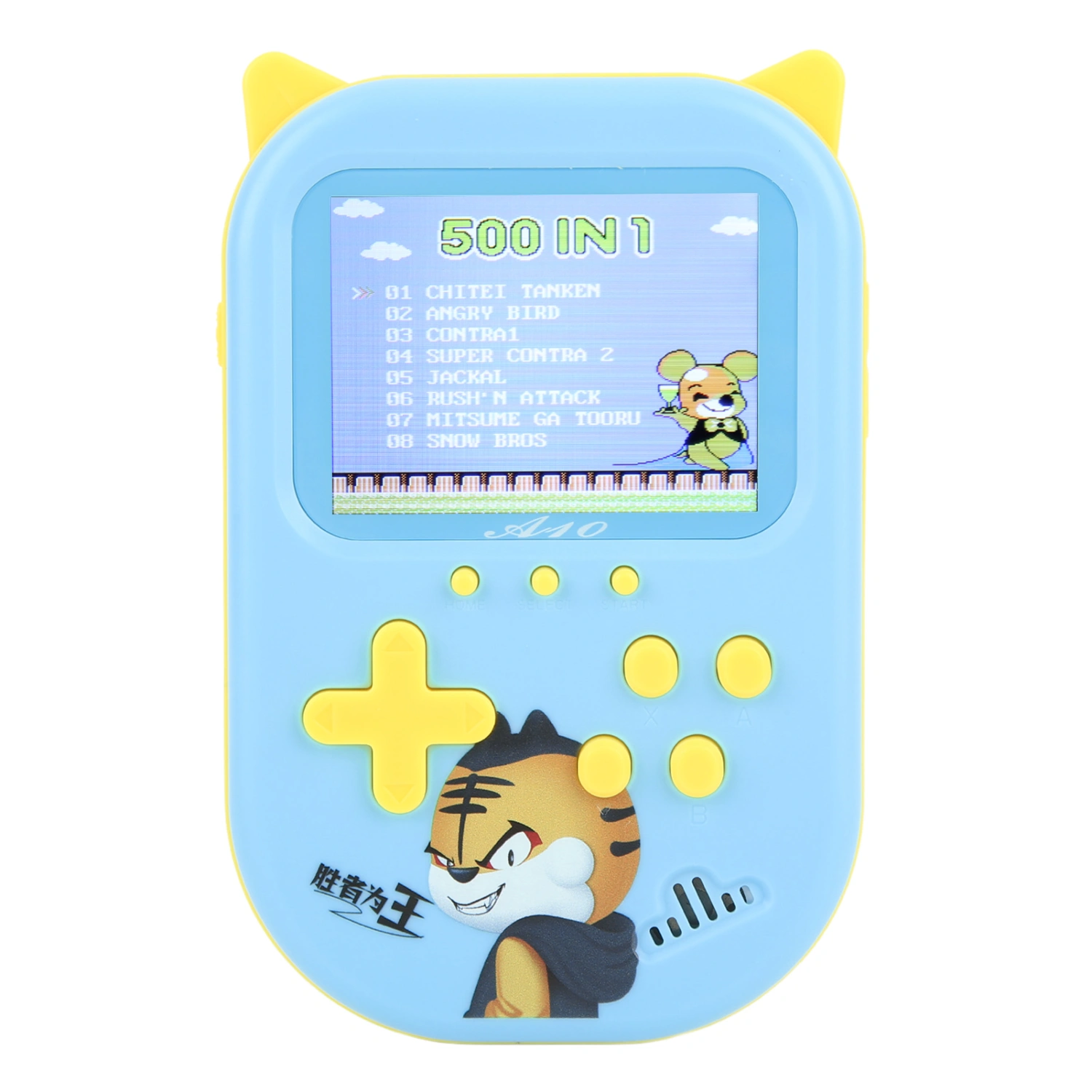Mini Game Console Kids Adult Portable 3 Inch Screen Handheld Game Console Power Bank Blue Single Player