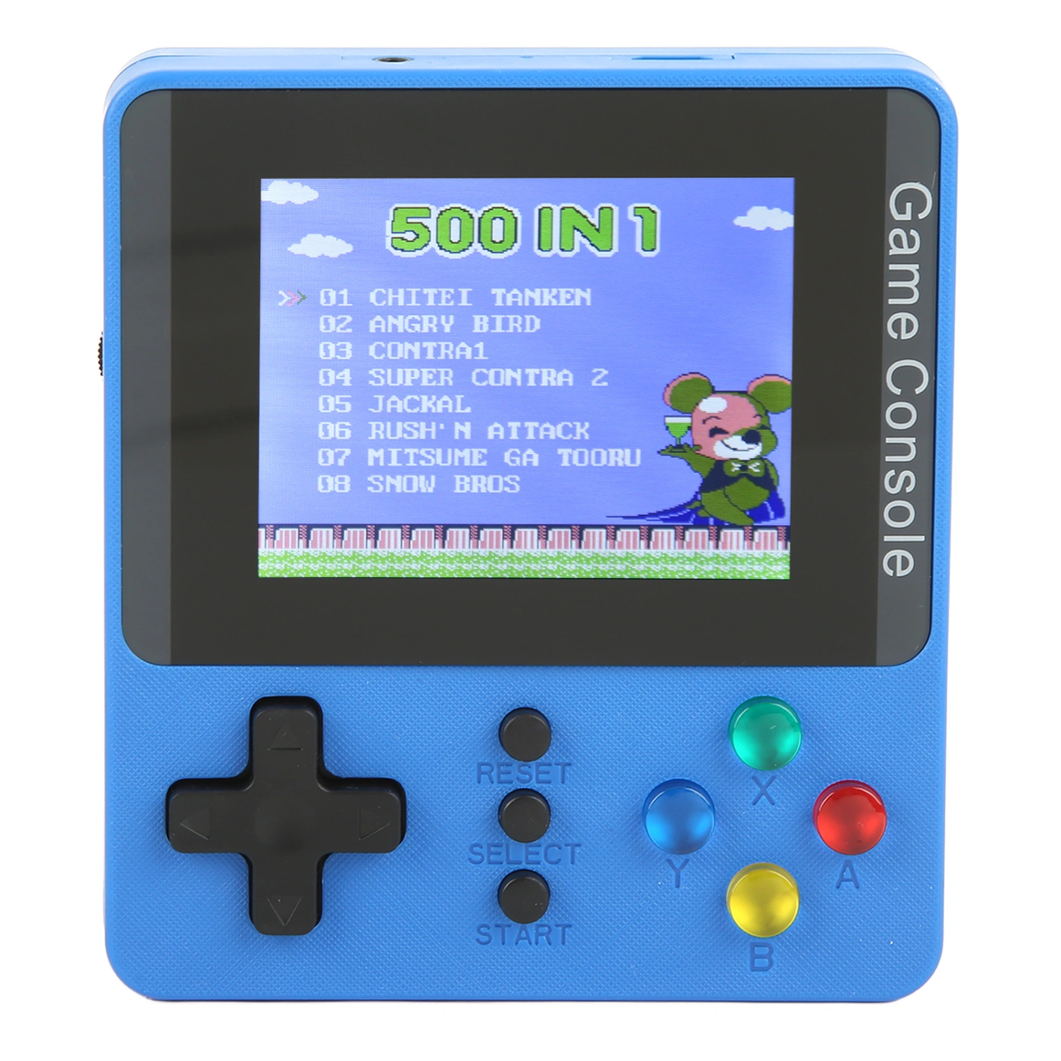 Handheld Game Console 3.0 Inch Color Screen Mini Game Console Support TV Connection Blue Single Player