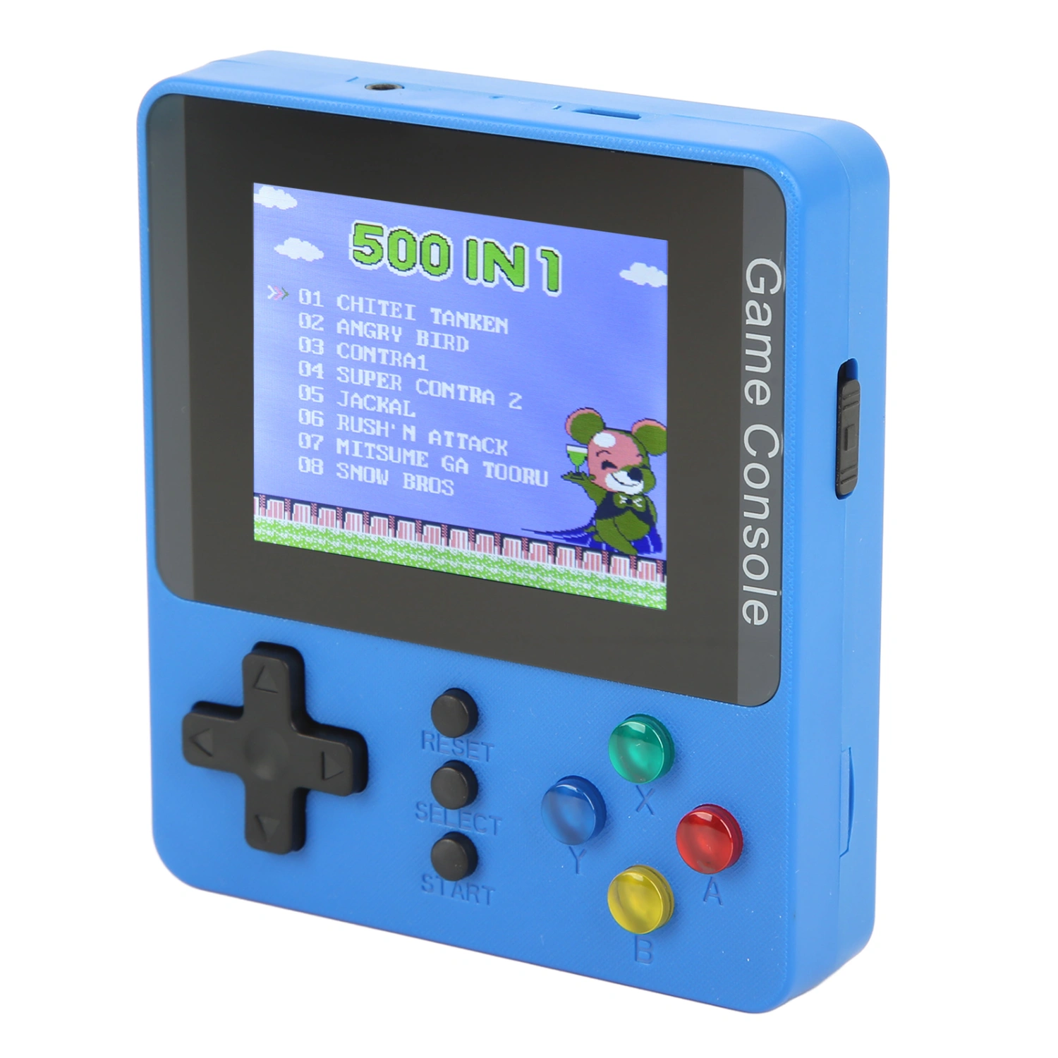 Handheld Game Console 3.0 Inch Color Screen Mini Game Console Support TV Connection Blue Single Player
