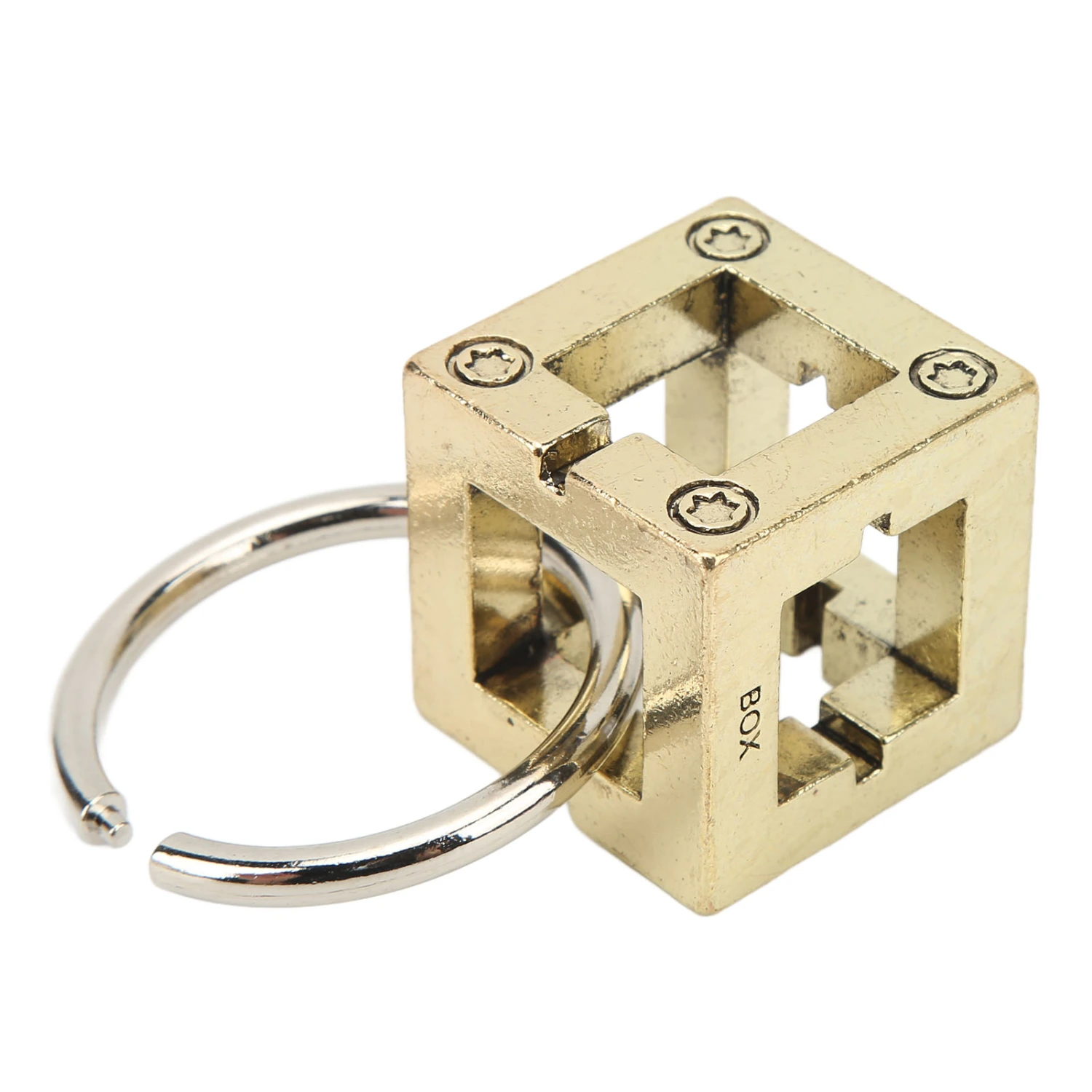 Brain Teaser Puzzle Box Alloy 3D Handheld Puzzle Brain Games Toy for Children Adults