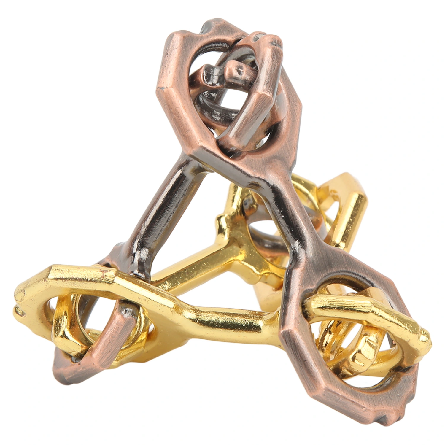 Tetrametric Brainteaser Toy 3D Unlock Metal Alloy Puzzles Brain Games Toy for Adults Children