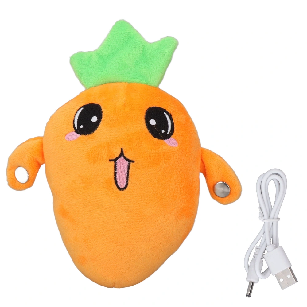 Music Beat Piano Plush Toy Fruit Electric Induction Interactive Doll for Children Carrot