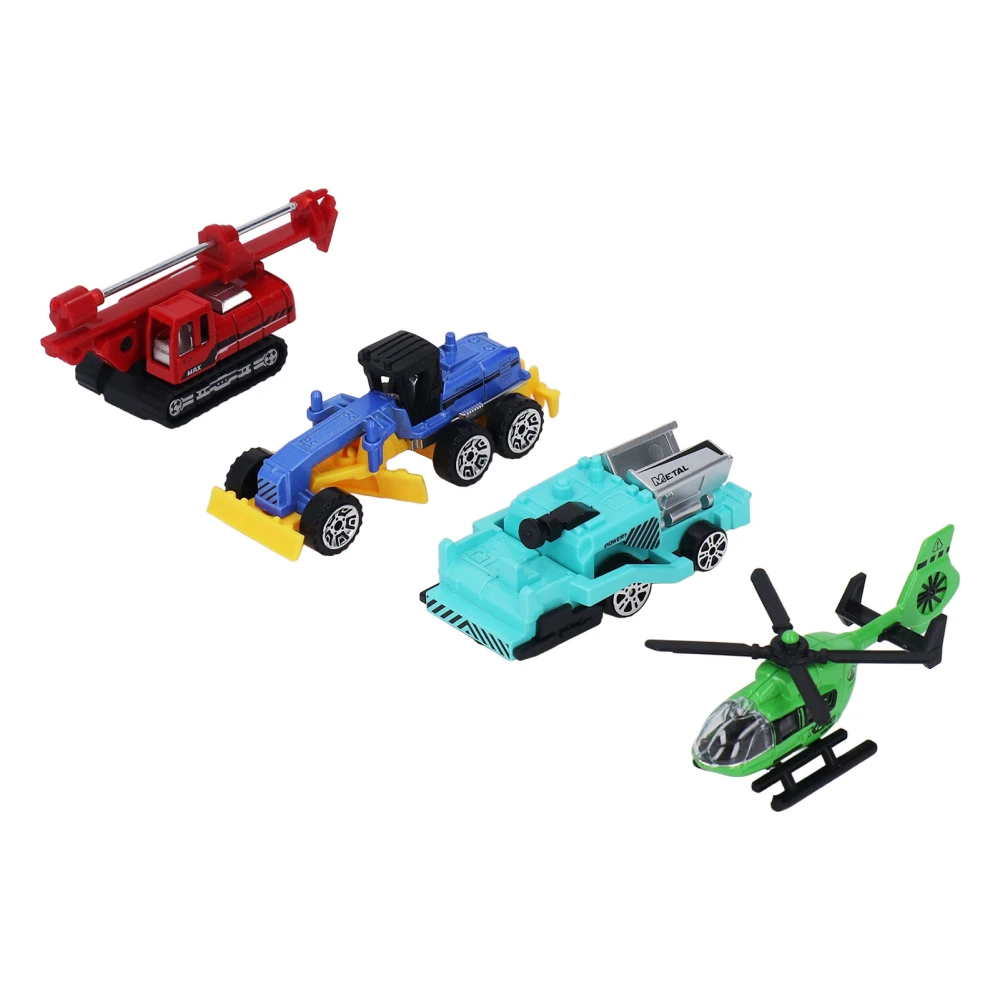 4Pcs Engineering Car Toy Diecast Alloy Strong Structure Mini Construction Vehicle Toys 1:64 E Style