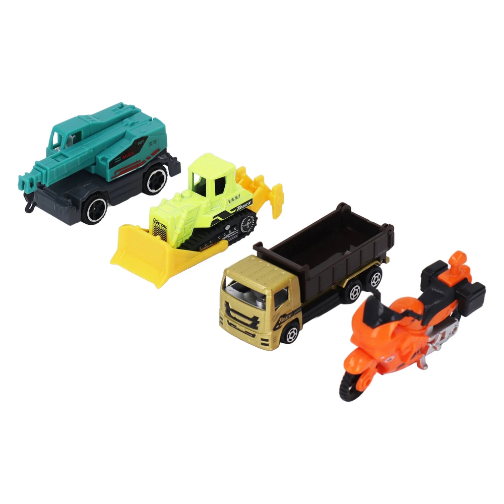 4Pcs Engineering Car Toy Diecast Alloy Strong Structure Mini Construction Vehicle Toys 1:64 F Style